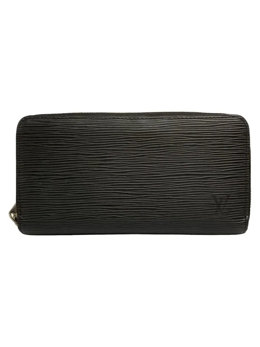 Louis Vuitton Wallet Epi Zippy Noir Leather Cowhide